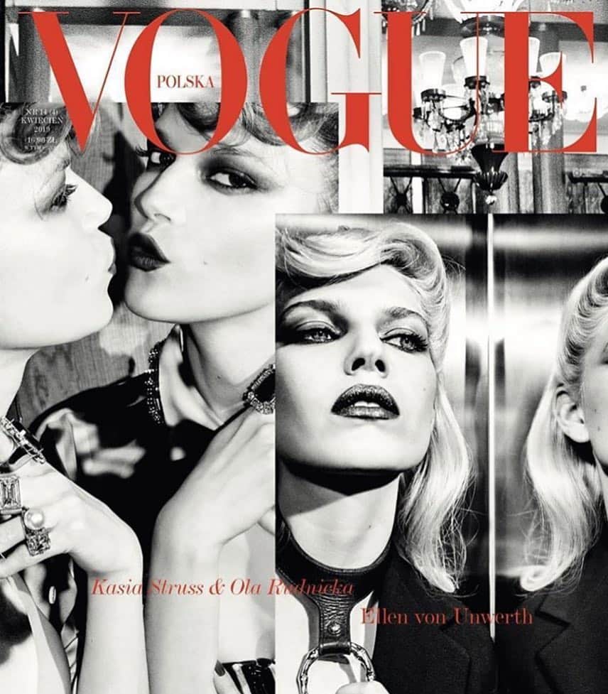 IMG Modelsさんのインスタグラム写真 - (IMG ModelsInstagram)「Ola-la-la! 👄 @ola_quetal covers the new @vogue.polska. #📷 @ellenvonunwerth #👗 @catherinebaba #🇫🇷 #IMGstars」3月16日 3時44分 - imgmodels