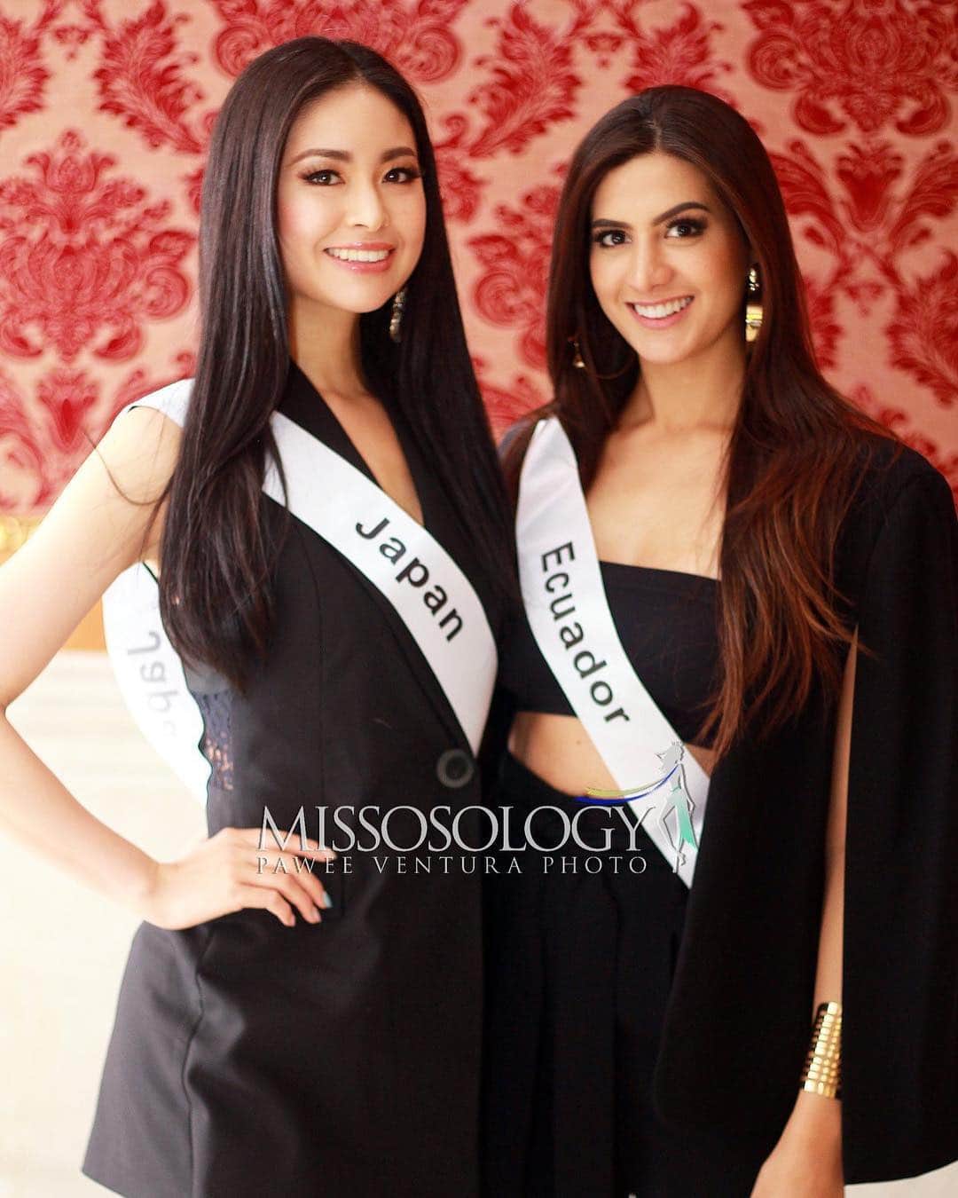のインスタグラム：「Thank you Missosology! ・ Together with the beautiful Miss Ecuador🇪🇨 ・ ・ Tomorrow we depart to the gorgeous Hurgada! Can’t wait 🌺🐫 ・ ・ #missecointernational #experienceegypt #thisisegypt #egypt #beautypageant #missecojapan #missecojapan2019 #missecointernational2019 #ミスコン #ミスエコインターナショナル #ミスエコ #ミスジャパン #エジプト #世界大会 #撮影 #almasahotel #Cairo #experienceegypt #エジプト #カイロ #missecuador #冨田七々海」