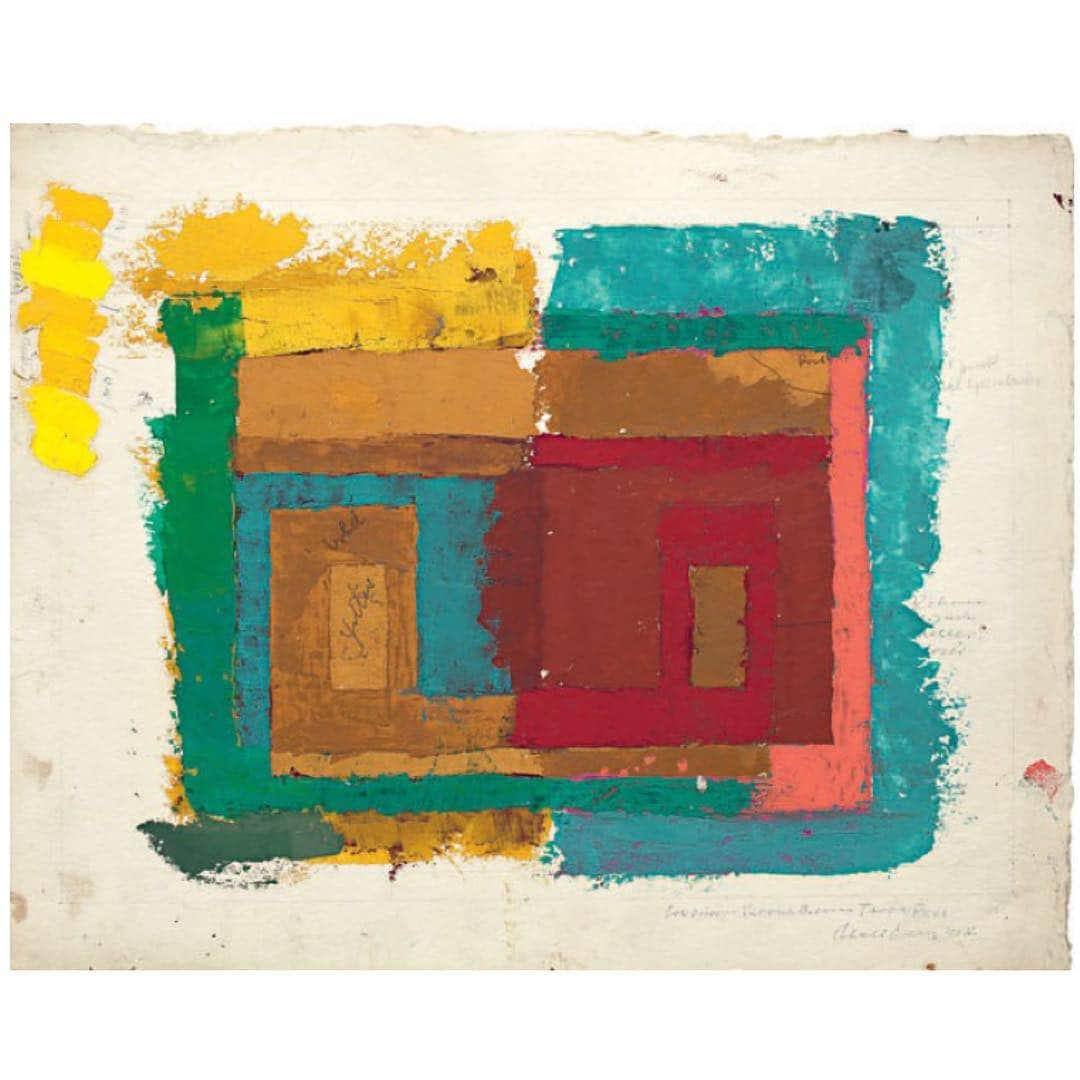 THE ROWさんのインスタグラム写真 - (THE ROWInstagram)「Josef Albers; ‘Study for a Variant / Adobe I’, 1947」3月16日 4時27分 - therow