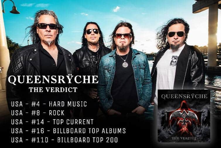 Queensrycheさんのインスタグラム写真 - (QueensrycheInstagram)「To all our Rychers - thank you for your support from the bottom of our little black hearts! This release is already hugely successful and it wouldn’t be possible without all of you! ~ Queensrÿche #queensryche #theverdict #charting #numbers #unitedstates #centurymediarecords #thankyou」3月16日 4時55分 - queensrycheofficial