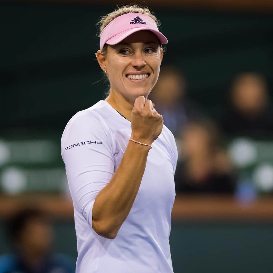 WTA（女子テニス協会）さんのインスタグラム写真 - (WTA（女子テニス協会）Instagram)「➡️ First @bnpparibasopen final 🙌👏 @angie.kerber」3月16日 15時58分 - wta