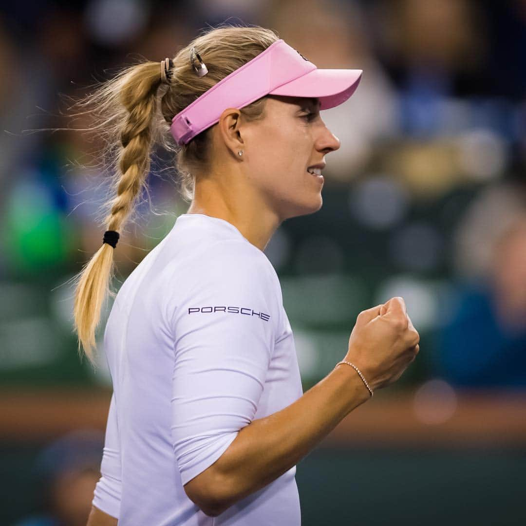 WTA（女子テニス協会）さんのインスタグラム写真 - (WTA（女子テニス協会）Instagram)「➡️ First @bnpparibasopen final 🙌👏 @angie.kerber」3月16日 15時58分 - wta