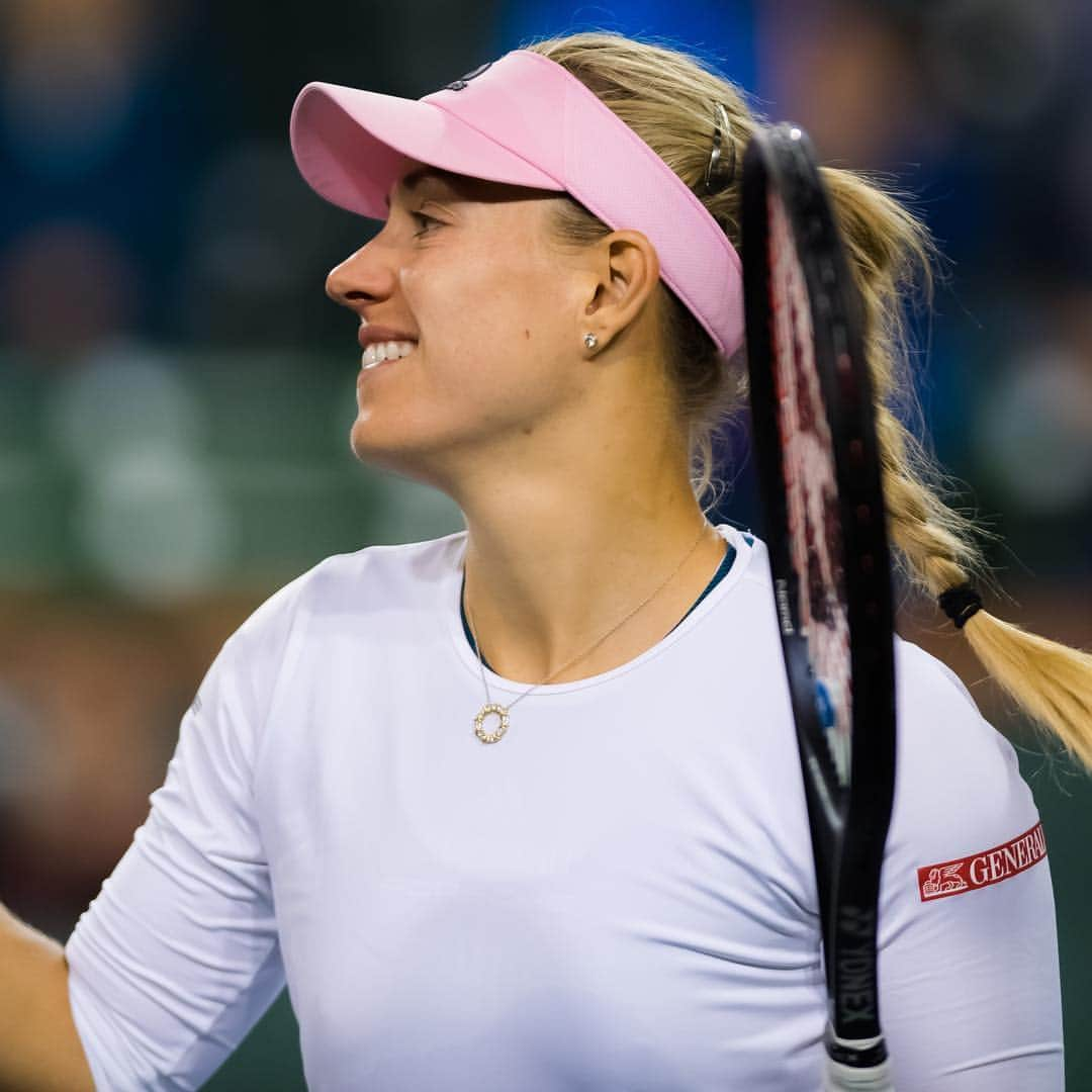 WTA（女子テニス協会）さんのインスタグラム写真 - (WTA（女子テニス協会）Instagram)「➡️ First @bnpparibasopen final 🙌👏 @angie.kerber」3月16日 15時58分 - wta