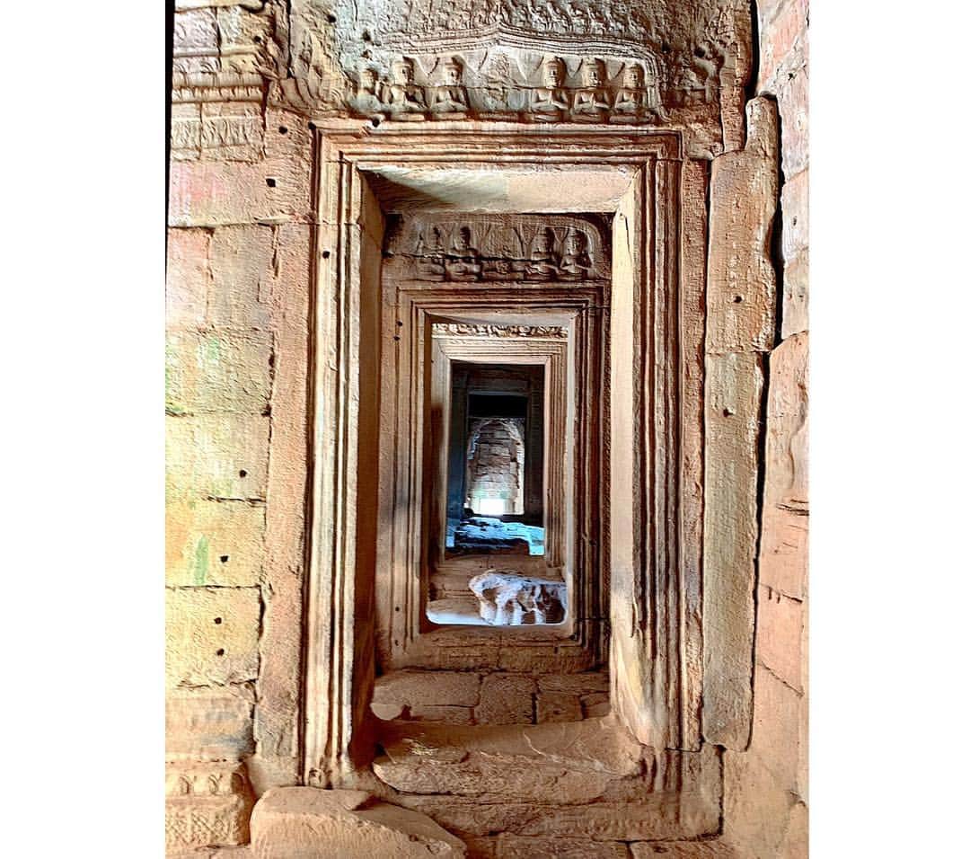 百合華さんのインスタグラム写真 - (百合華Instagram)「お抱えのトゥクトゥクドライバーさんにアンコールトムの秘密のベストビュースポットを教えていただけました🥰  Thank you so much 💋  #cambodia #siemreap  #worldheritage  #angkorthom  #powerspot  #clearsky  #muralsculpture #secretplace」3月16日 16時59分 - yurika.lovelily