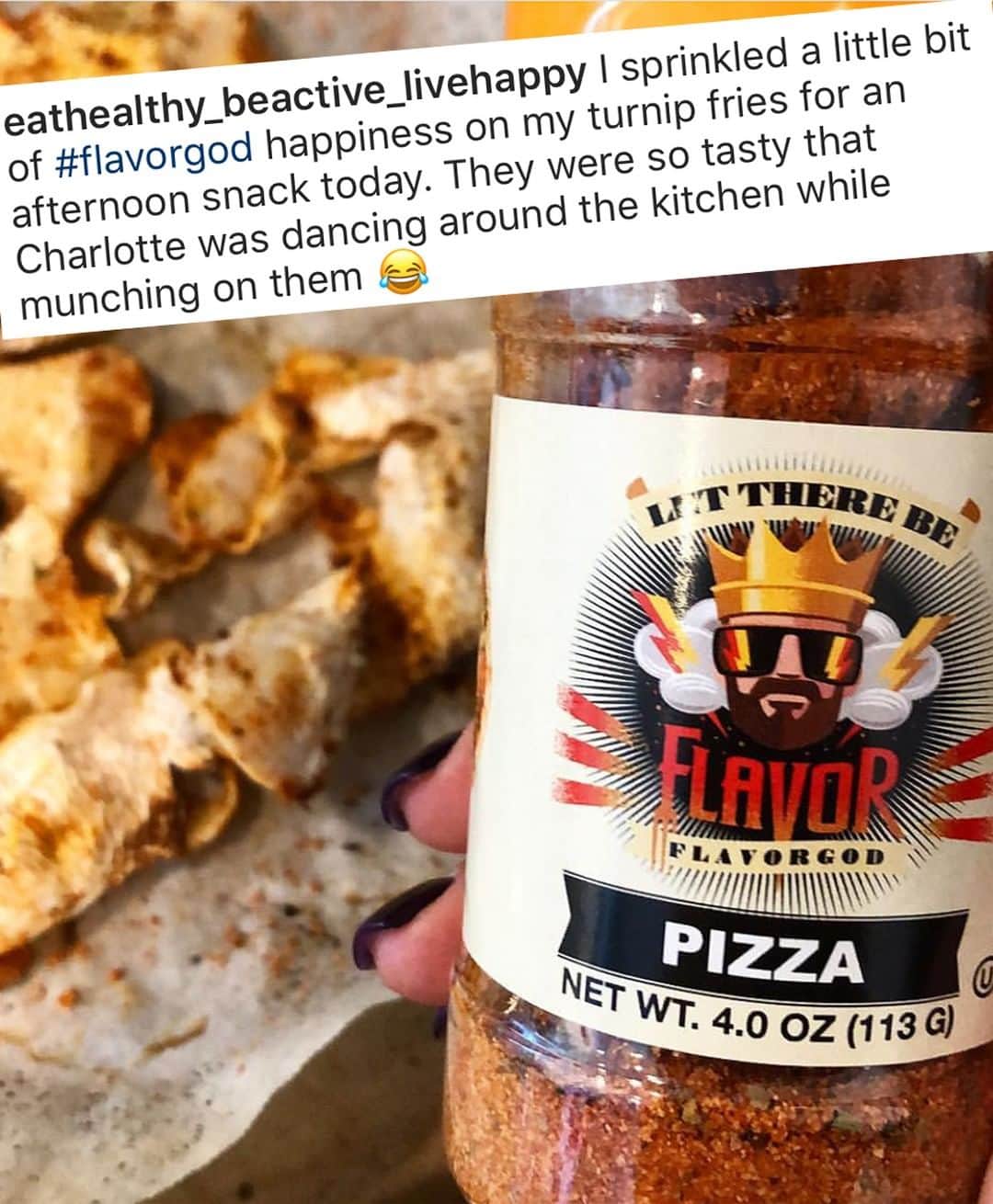 Flavorgod Seasoningsさんのインスタグラム写真 - (Flavorgod SeasoningsInstagram)「CUSTOMER REVIEW 😃👍🏻⁣ -⁣ Build Your Own Combo Pack - Now Available!⁣ Click the link in my bio @flavorgod⁣ ✅www.flavorgod.com⁣ -⁣ Review by @eathealthy_beactive_livehappy ! Thank you so much!⁣ -⁣ FREE SHIPPING on ALL orders of $50.00+ in the US!⁣ -⁣ Flavor God Seasonings are:⁣ 💥ZERO CALORIES PER SERVING⁣ 🌿Made Fresh⁣ 🌱GLUTEN FREE⁣ 🔥KETO FRIENDLY⁣ 🥑PALEO FRIENDLY⁣ ☀️KOSHER⁣ 🌊Low salt⁣ ⚡️NO MSG⁣ 🚫NO SOY⁣ 🥛DAIRY FREE *except Ranch ⁣ ⏰Shelf life is 24 months⁣ -⁣ #food #foodie #flavorgod #seasonings #glutenfree #paleo ⁣ #foodporn #mealprep #kosher ⁣」3月16日 8時15分 - flavorgod