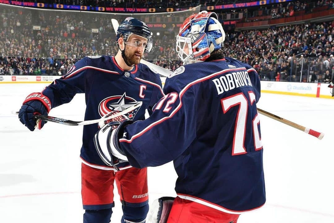 NHLさんのインスタグラム写真 - (NHLInstagram)「46 saves and a shutout for @sergeibobrovsky.  A new playoff spot for the @bluejacketsnhl.」3月16日 12時10分 - nhl