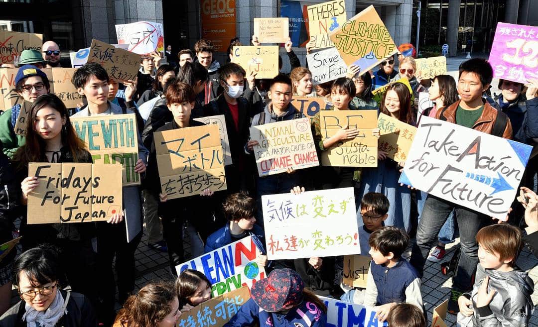 The Japan Timesさんのインスタグラム写真 - (The Japan TimesInstagram)「Participants in a rally calling for action on climate change — part of a worldwide "global strike" campaign — hold up signs on Friday in Tokyo's Shibuya Ward. About 80 people took part in the Tokyo event. The protests were inspired by Swedish teen activist Greta Thunberg, who camped out in front of Parliament in Stockholm last year to demand action from world leaders on global warming. (@miura.yoshiaki photos) . . . . . . #Japan #Tokyo #FridaysForFuture #ClimateStrike #schoolstrike4climate」3月16日 12時51分 - thejapantimes