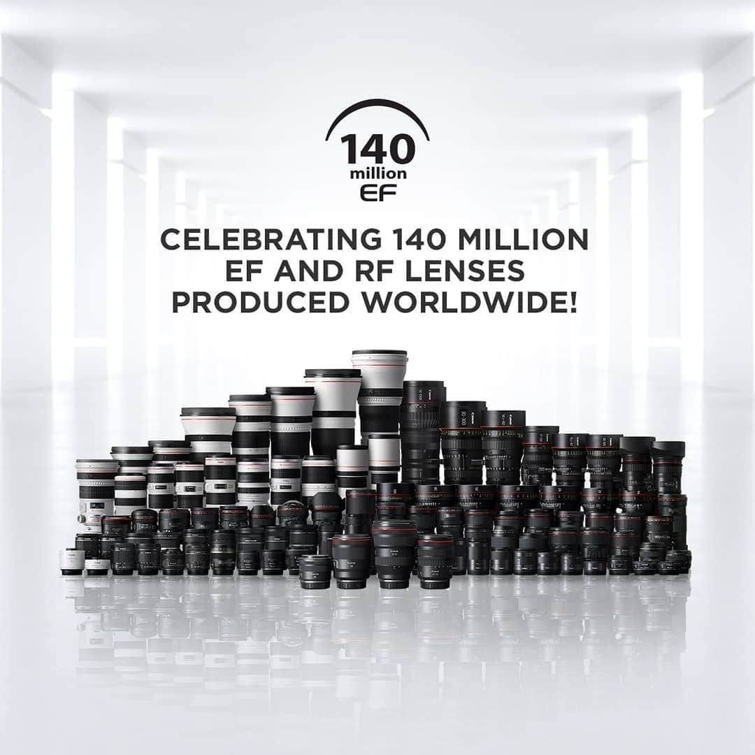 Canon Asiaのインスタグラム：「It's time to celebrate as Canon commemorates producing 140 million EF and RF lenses worldwide! We couldn't have done it without YOU 🎉 Swipe to learn more about the different types of EF lenses available which are affordable and great for your everyday usage to produce your desired photography 📷  Tell us which is your favourite EF lens you own, we would love to hear from you! ❤️ . #CanonEOS5DMarkIV #5DMarkIV #Canon5DMarkIV #EOS200D #CanonEOS200D #Canon200D #CanonEOS77D #77D #Canon77D #CanonEOS7DMarkII #7DMarkII #Canon7DMarkII #CanonEOS70D #Canon70D #70D #CanonEOS80D #Canon80D #Canon80D #CanonAsia #Photography #CanonPhotography」