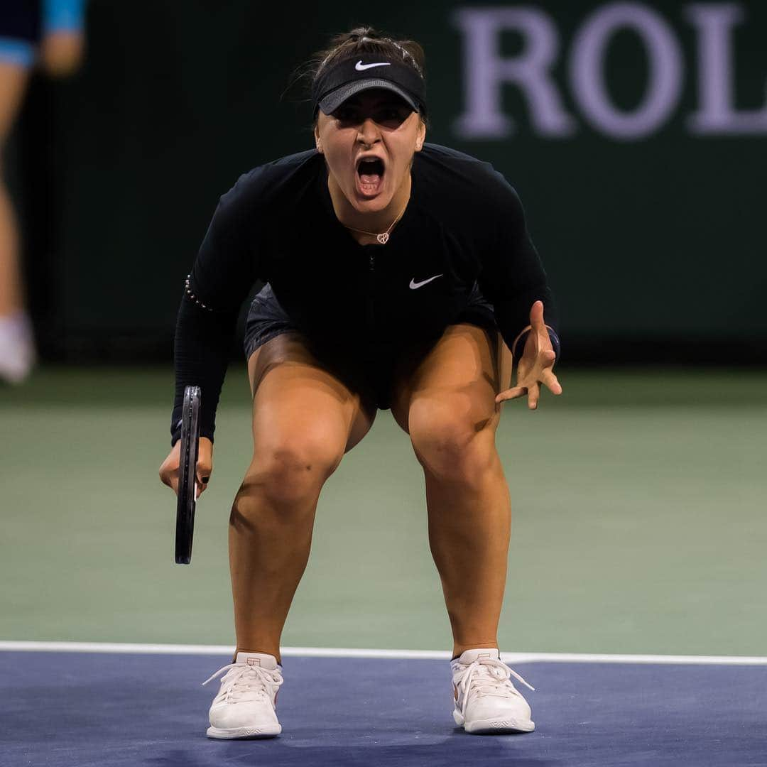 WTA（女子テニス協会）さんのインスタグラム写真 - (WTA（女子テニス協会）Instagram)「A true final feeling 👉 @biancaandreescu_」3月16日 13時54分 - wta