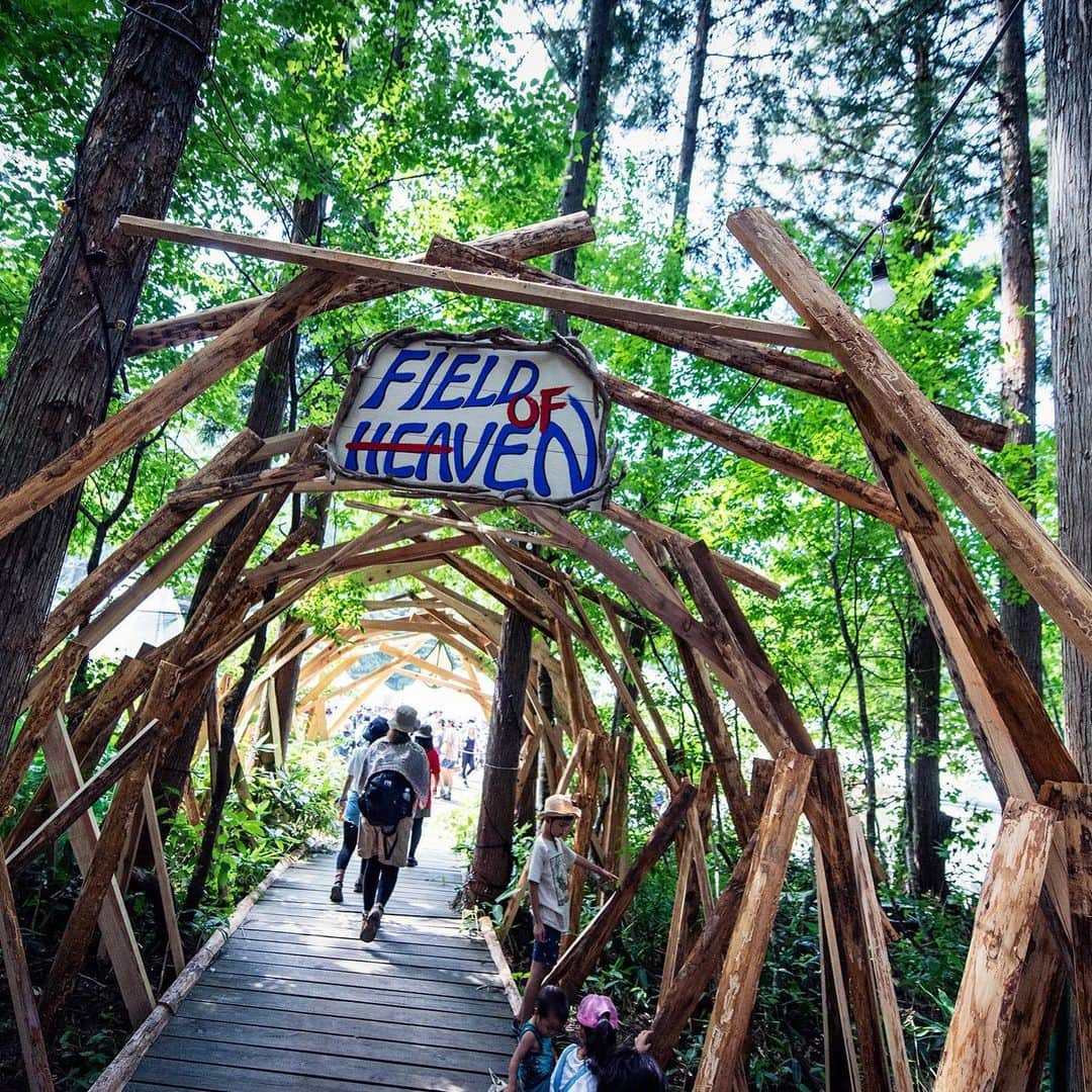 のインスタグラム：「🌲🌲天国への抜け道🌲🌲 #fieldofheaven . ———————————————————— @fujirock_jp にて、シェアOKの投稿募集中📸  ハッシュタグ #fujirockpost を新規 or 過去の投稿に追加してください。フジロックにまつわる写真や、動画、アート作品などなどお待ちしております♩  #fujirock #fujirockfestival #フジロック」