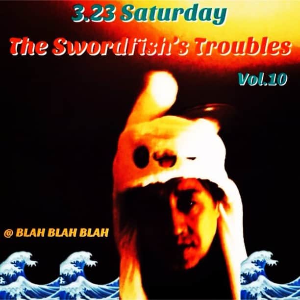 のインスタグラム：「🥀3.23(土) メカジキの悩み Vol.10 “The Swordfish’s Troubles “ Vol.10 @ BLAH BLAH BLAH  出演 イマイアキノブ  山本久土  鈴木純也  ゲスト サトウミノル  open 18：30  start  19：30 ・ ・ adv￥3000 / door￥3500 (+1DRINK ¥600 )  予約 www.blah-blah-blah.tokyo BLAH BLAH BLAH 新宿区西早稲田3-20−6 スパイラルビルB1 tel 03-6380-3113  #西早稲田blahblahblah  #メカジキの悩み #鈴木純也 #山本久土 #imaiakinobu  #イマイアキノブ #theswordfishstroubles  #livemusic」