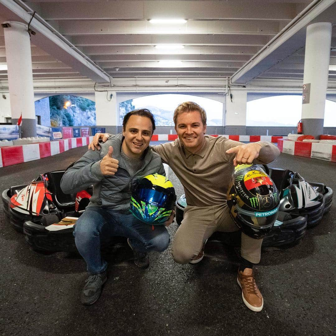 ニコ・ロズベルグさんのインスタグラム写真 - (ニコ・ロズベルグInstagram)「@massafelipe19 VS ME ELECTRIC GO KARTING RACE!! was good fun at the indoor karting here in Monaco. check my YouTube channel to see who won 😉🎥➡️ link in bio  #felipemassa #karting #racing #f1 #formula1 #challenge #winner #letsgoeletric」3月17日 2時26分 - nicorosberg