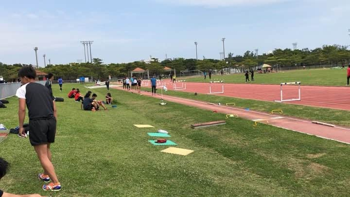 橋岡優輝のインスタグラム：「Day6 Jump session🏃🏻‍♂️ やっとまとまってきた💪 #沖縄#longjump#タコライス食べたい」