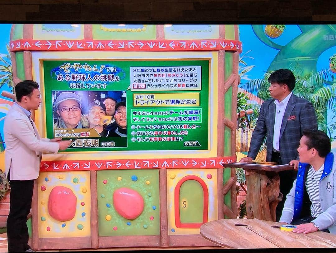 大西宏明さんのインスタグラム写真 - (大西宏明Instagram)「ホンマに有り難いっ‼️‼️ 今日も「せやねん」📺で #堺シュライクス 取り上げて頂きました✨✨✨ #関西独立リーグ  #新球団  #せやねん  #密着取材  #有り難い  #楽しい野球 #チーム  #初代メンバー #気合い入れて  #頑張ろけぇ #smile #ほなっ！！」3月16日 18時22分 - ohnishi_hiroaki_0428