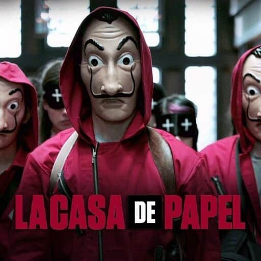 のインスタグラム：「#종이의집 안 본 눈 삽니다~#lacasadepapel」