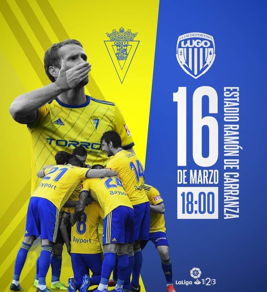 アレハンドロ・フェルナンデス・イグレシアスのインスタグラム：「Buenos días Cádiz! Vamos a por otra victoria en casa!💛💙 #LateCarranza #Mehandichoqueelamarillo #AF8」