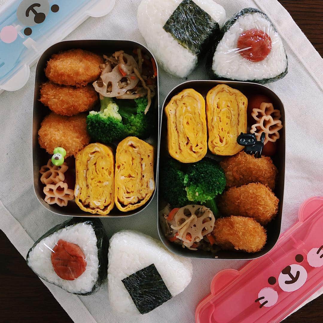 ゆかり/yukariのインスタグラム：「ふつうの弁当。 ほんとふっつーの、ただの弁当。 保育園最後のお別れ遠足だったので、弁当。 （弁当が必要なことを前日朝に息子から聞いて知る） * * * #おうちごはん #うちごはん #昼ごはん #弁当 #お弁当 #料理 #手料理 #食卓 #自炊 #家庭料理 #料理好きな人と繋がりたい #暮らし #テーブルコーディネート #おうちごはんLover #food #japanesefood #foodpic #タベリー #和食 #ていねいな暮らし #lunchbox」