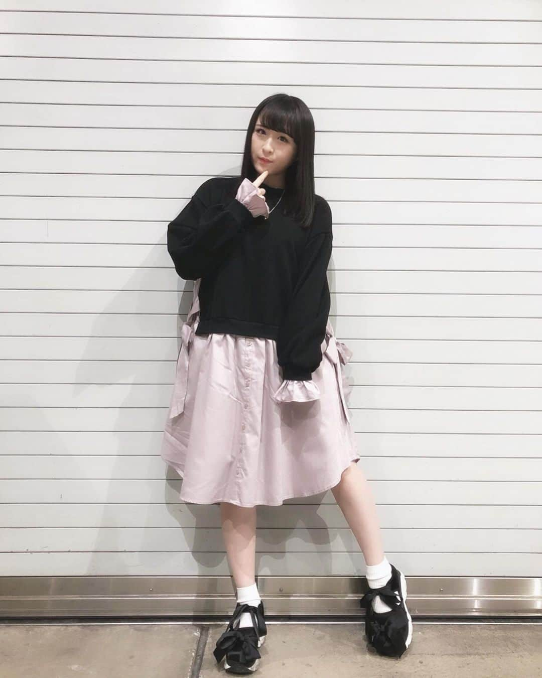 川本紗矢さんのインスタグラム写真 - (川本紗矢Instagram)「今日の私服🖤💗 . #私服 #ワンピース #ギャフトーキョー #gyf_tokyo #merryjenny」3月16日 20時20分 - sayaya_38