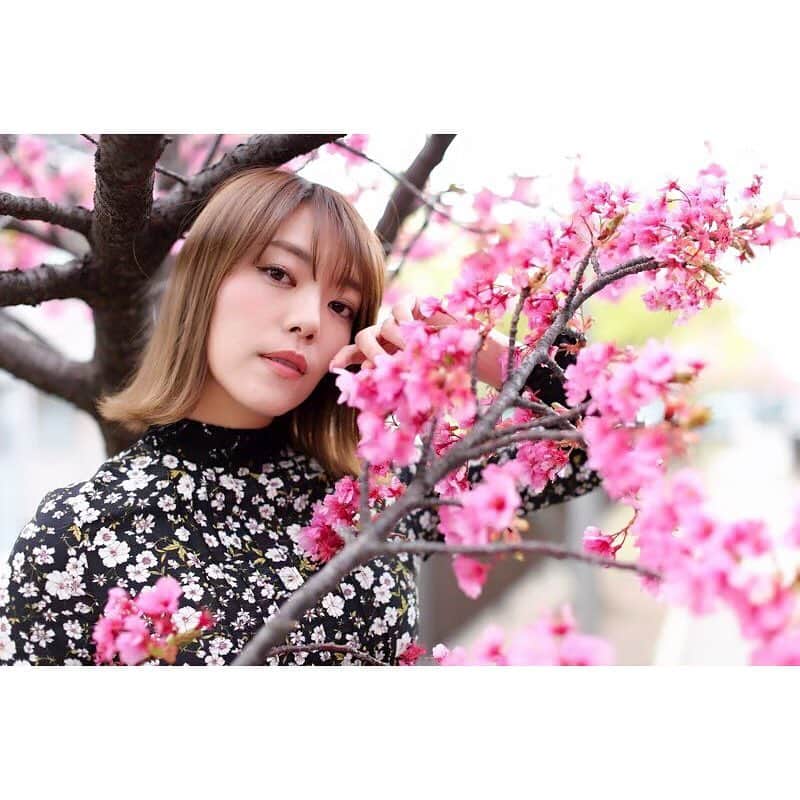 今村仁美さんのインスタグラム写真 - (今村仁美Instagram)「#河津桜 #さくら #pink #portrait #spring  #model #thankyou」3月16日 20時50分 - imamura_hi