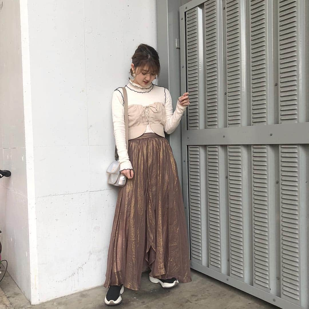 古南 祐佳さんのインスタグラム写真 - (古南 祐佳Instagram)「. 本日でした👗 春服どんどん着れてたのしい💟 でもワードローブまだまだ足りない、、🙃笑 . . #fashion #coordinate #outfit  #ファッション #コーデ #きょコ  #lilybrown #リリーブラウン #randeboo  #ランデブー #zara #ザラ #mercuryduo #マーキュリーデュオ」3月16日 21時12分 - komi_yk