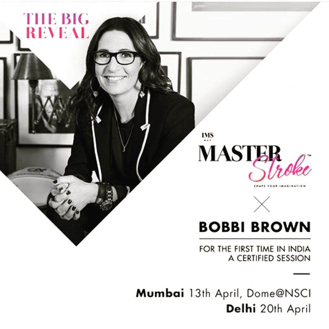 ボビー・ブラウンのインスタグラム：「Thanks for asking. Follow @indiamakeupshow to get all the details and how to purchase tickets. Building my kit now. Thanks for all your suggestions. And let me know what topics or techniques I should include. So looking forward to this experience. @bbportfolio」
