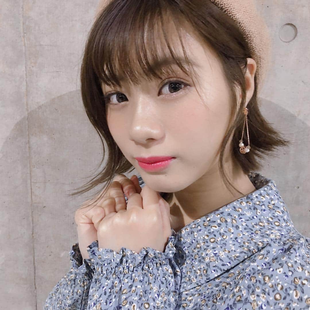深川舞子さんのインスタグラム写真 - (深川舞子Instagram)「握手会1日目ありがとうございました😊楽しかった！ ＊ ＊ 今日はHetherコーデです！ ＊ ＊ #ootd #todayscode  #heather #ベレー帽」3月16日 22時44分 - f.maiko_0705