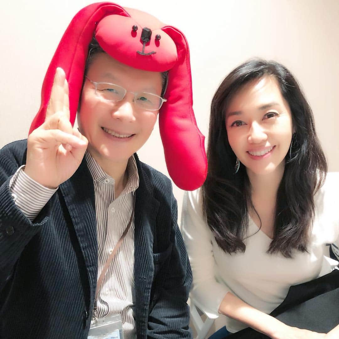 のインスタグラム：「これから生放送！ うん？後藤さんの被り物は何でしょう？ #後藤繁榮 さん #ラジオ深夜便 #nhkradio」
