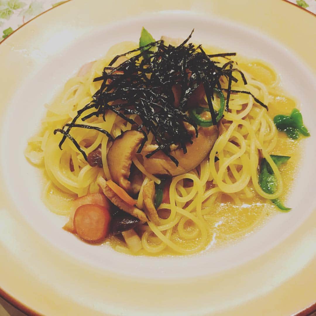 のインスタグラム：「#浦和#elan#エラン#仕事前に#食事#パスタ#きのことソーセージの和風パスタ」