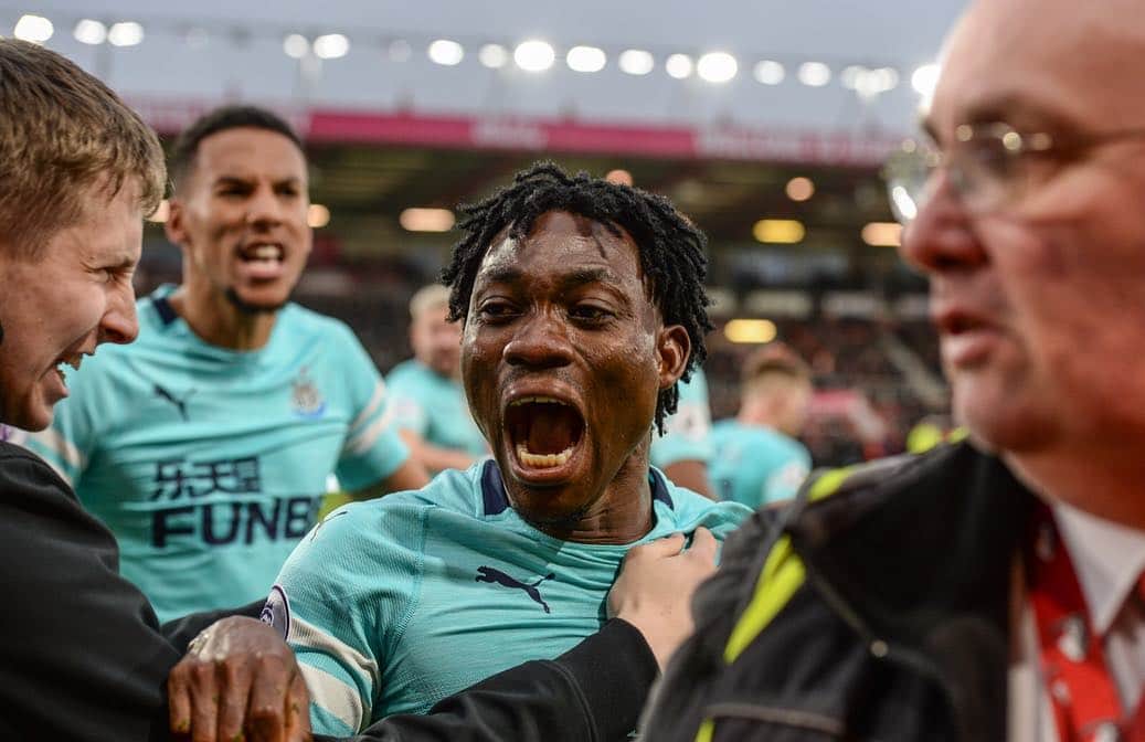 クリスティアン・アツのインスタグラム：「Better late than never ⚫️⚪️let’s keep going @nufc @iamserenataylor」
