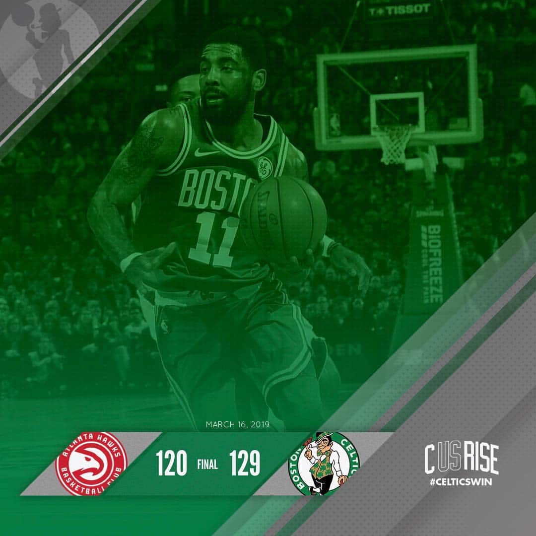 ボストン・セルティックスさんのインスタグラム写真 - (ボストン・セルティックスInstagram)「Got the W ✅ #CelticsWin」3月17日 4時01分 - celtics