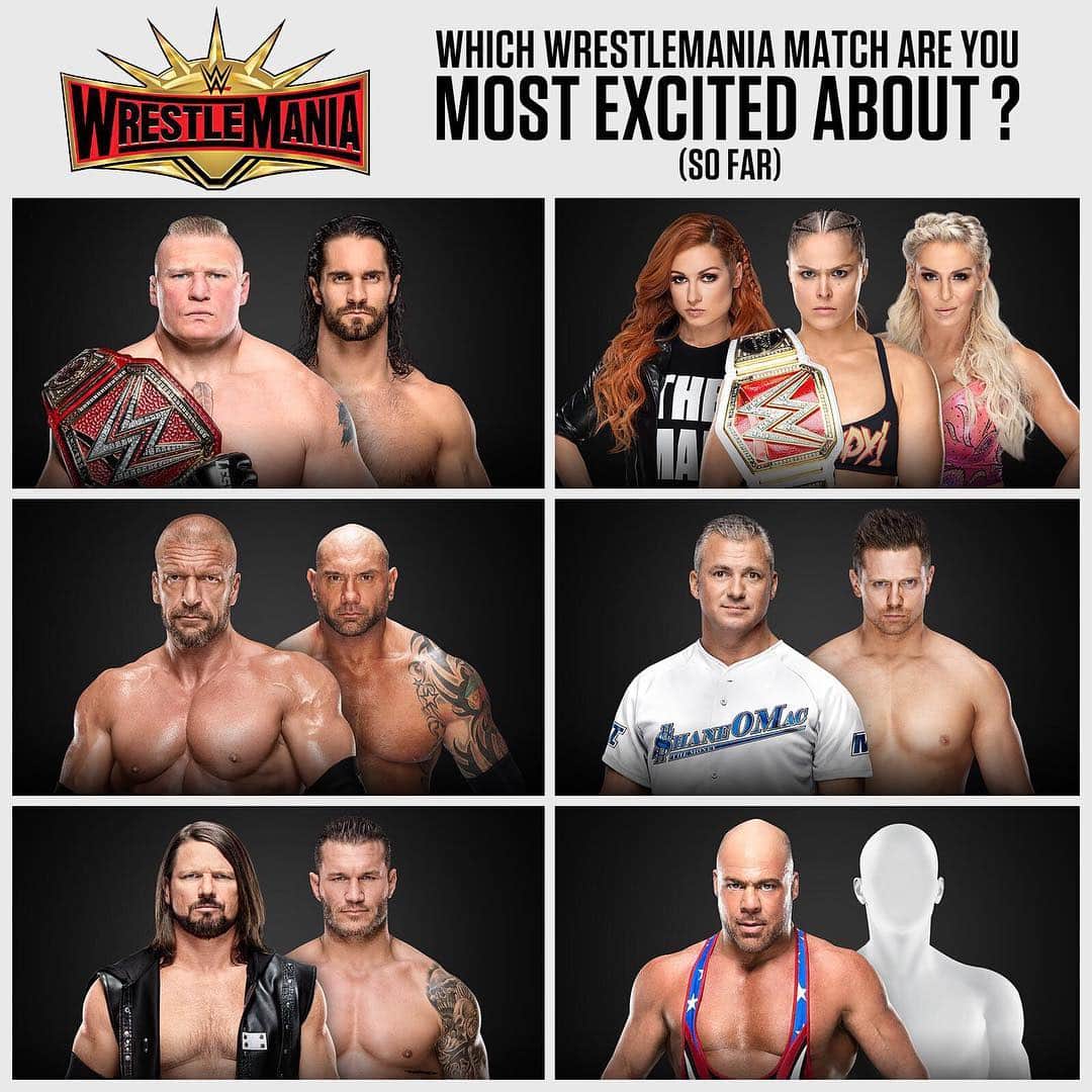 WWEさんのインスタグラム写真 - (WWEInstagram)「Yep, we're only letting you choose one. #WrestleMania」3月17日 5時56分 - wwe