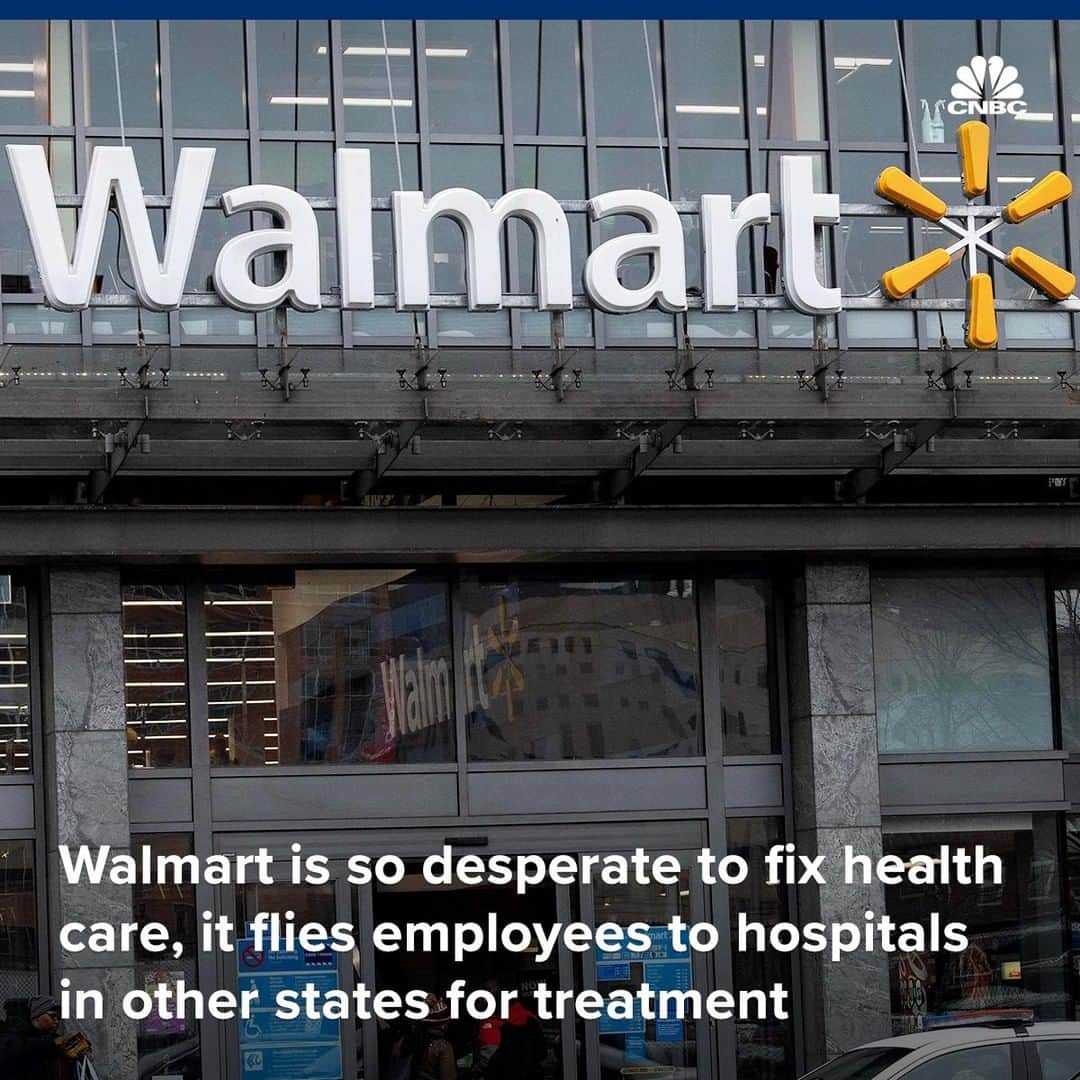 のインスタグラム：「Yes, you read that correctly. Walmart is so desperate to fix health care that it flew an employee to a hospital in another state for a second opinion.⁣ ⁣ ⁣ U.S. employers are getting increasingly fed up with the myriad of problems with the U.S. medical system. Companies pay for about 49% of Americans' health care and are facing rising costs without any real improvements in outcomes.⁣ ⁣ ⁣ Walmart’s approach to treating its employee was published in a case study. It describes how the company has looked for ways to improve overall health outcomes for their workers, so they could return to work, including paying for workers to see doctors at top hospitals who are not incentivized to push for an unnecessary surgery.⁣ ⁣ ⁣ You can read more on the case study, at the link in bio.⁣ ⁣ *⁣ *⁣ *⁣ *⁣ *⁣ *⁣ *⁣ *⁣ ⁣ #HealthCare #Walmart #CaseStudy #Health #Employee #Benefits #Surgery #Personnel #Work #Workers #Doctors #Hospitals #News #BusinessNews #CNBC⁣」