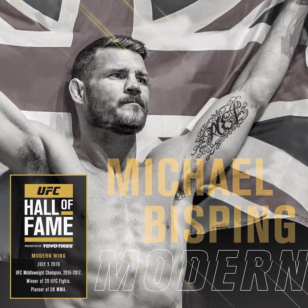 UFCさんのインスタグラム写真 - (UFCInstagram)「The Cinderella story is complete! Our first inductee to the #UFCHoF 2019 class - @MikeBisping 🇬🇧 @ToyoTires」3月17日 6時54分 - ufc