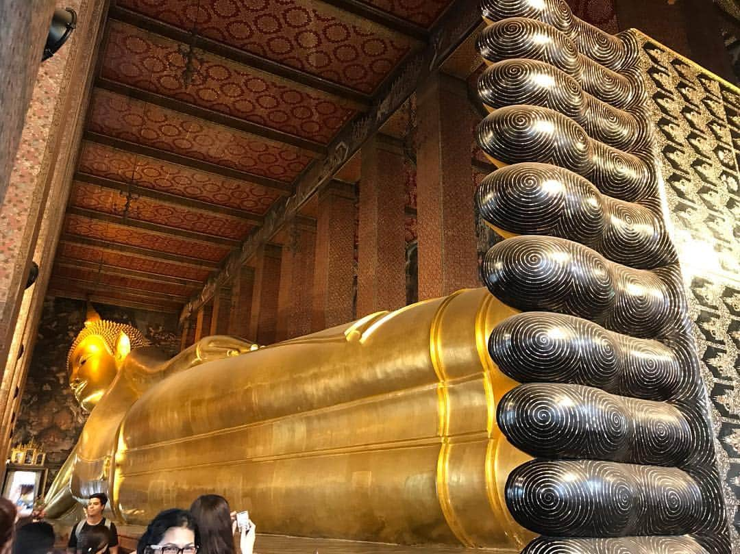 新井利佳さんのインスタグラム写真 - (新井利佳Instagram)「#watpho #watphotemple #sobig #Buddha #solong #gold #goldenbuddha #108 #bangkok #Thai #thailand #thailandtravel #臥佛寺 #臥佛寺วัดโพธิ์ #巨大 #臥佛 #釋迦牟尼 #黃金 #泰國 #泰國自由行 #泰國景點 #曼谷 #曼谷自由行 #ワットポー #RecliningBuddha #涅槃像」3月17日 9時02分 - rika.arai