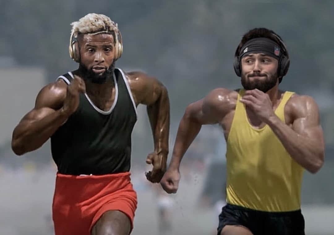 のインスタグラム：「Tryna seee who the first one to the facility is gonnna be....😂😂😂 #letsWork #DawgsGottaEat」