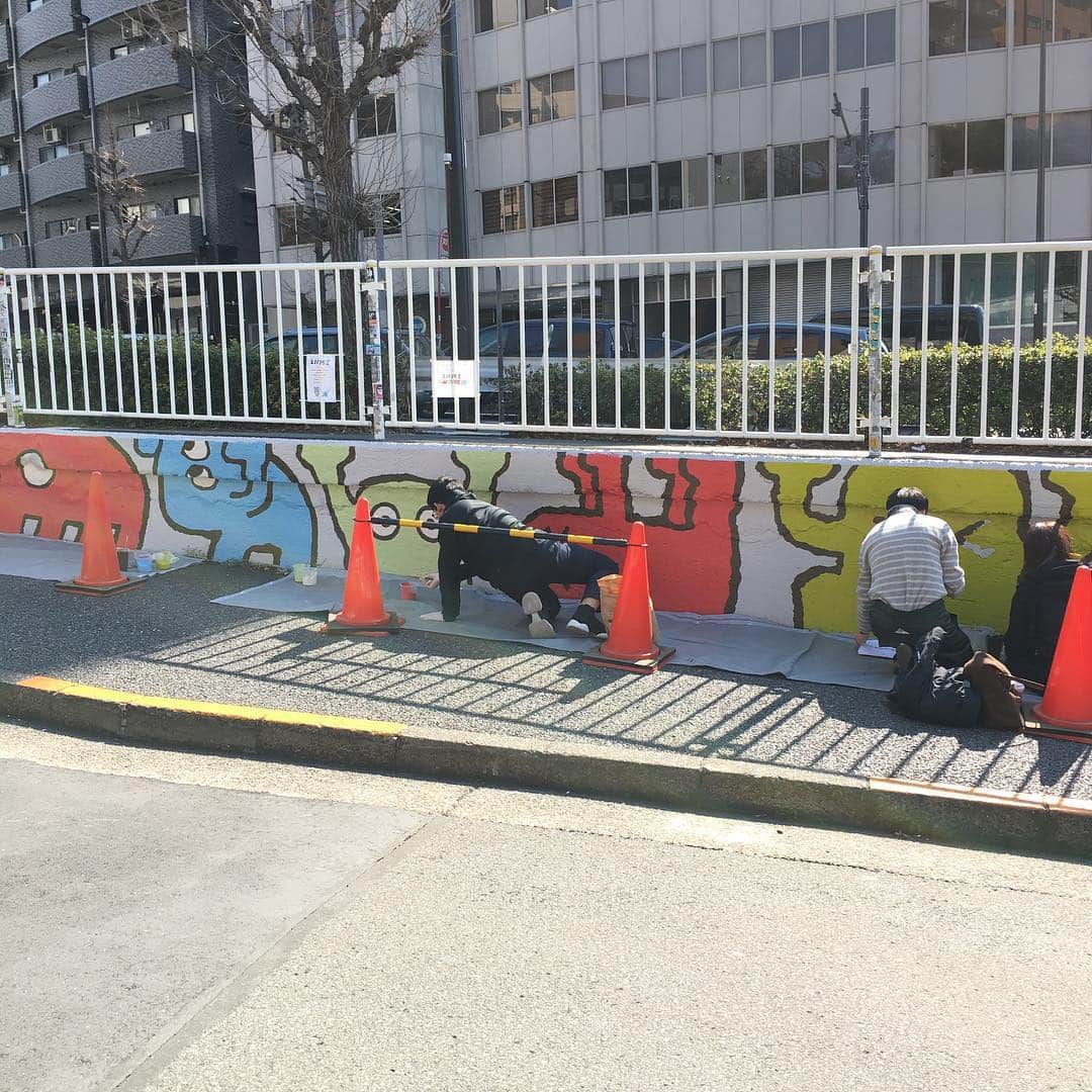 合田経郎さんのインスタグラム写真 - (合田経郎Instagram)「今日も壁画。 #なかめエンノシターズ」3月17日 9時58分 - tgdwf