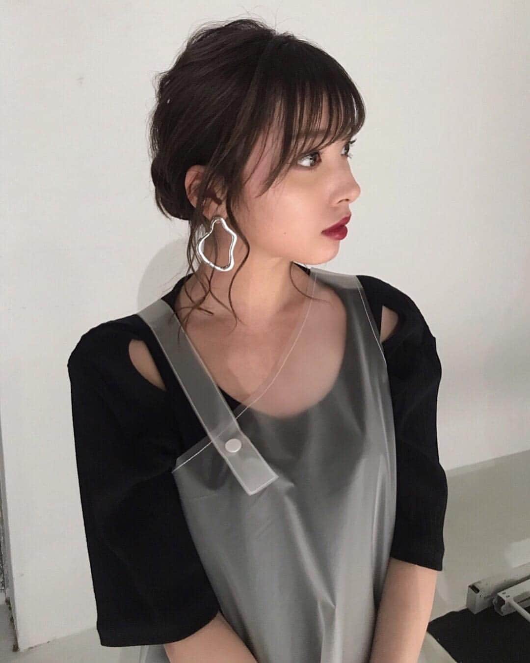 のインスタグラム：「thank you❤︎ @murralofficial  2019AW “EVERGREEN” ピアスはもうすぐ発売の @leannofficial 👶🏻❤︎❤︎ . #murral#LEANN#leannofficial  #リーン」