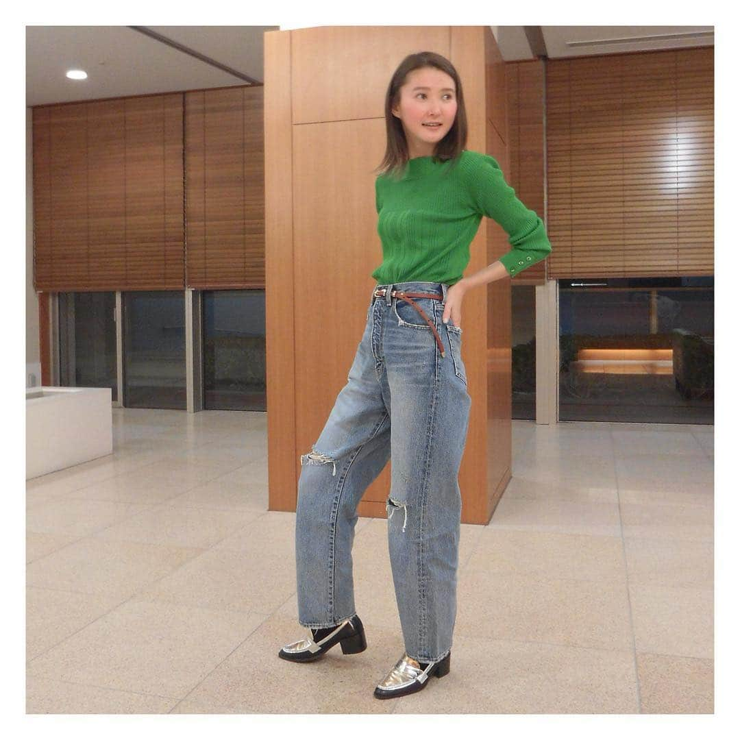 美優さんのインスタグラム写真 - (美優Instagram)「outfit... . トップス#mylanka デニム#moussy パンプス#ameri」3月17日 13時39分 - miyu11_20