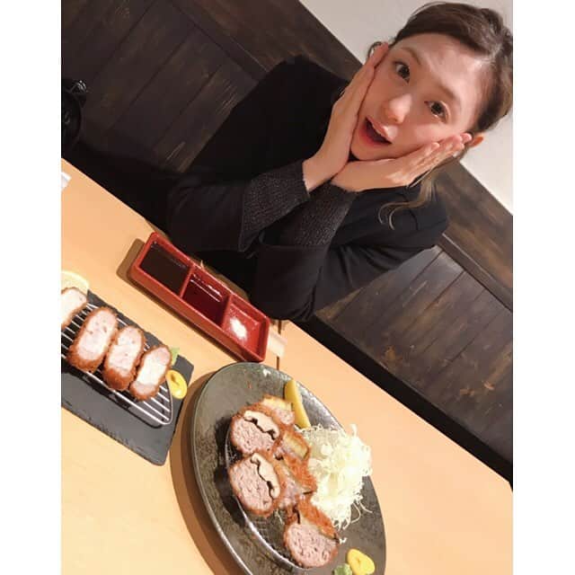 のインスタグラム：「ランチデート #とんかつ#きんとん#渋谷#ランチ#渋谷ランチ#lunch#ロースカツ#野菜ミンチ#food#激ウマ#デート」