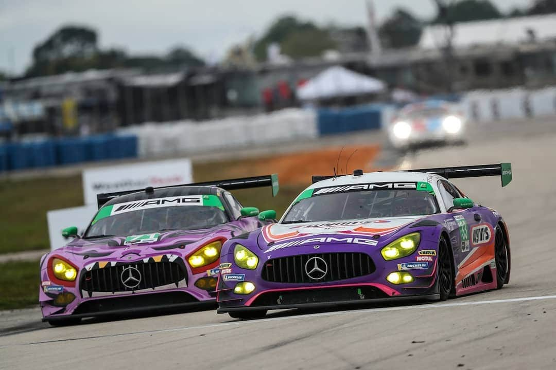 Mercedes AMGさんのインスタグラム写真 - (Mercedes AMGInstagram)「Race impressions of the 12 Hours of Sebring! After a close fight, #33 #MercedesAMG GT3 by Mercedes-AMG Team #RileyMotorsports finishes on P5 in GTD class, #71 by #P1Motorsports on P11. Goodbye from @sebringraceway! #MercedesAMGMotorsport #AMGGT3 #AMGGT4 #Mercedes #AMG #IMSA #IMSA50 #Sebring12 #IMPC #WeatherTechChampionship」3月17日 14時42分 - mercedesamg