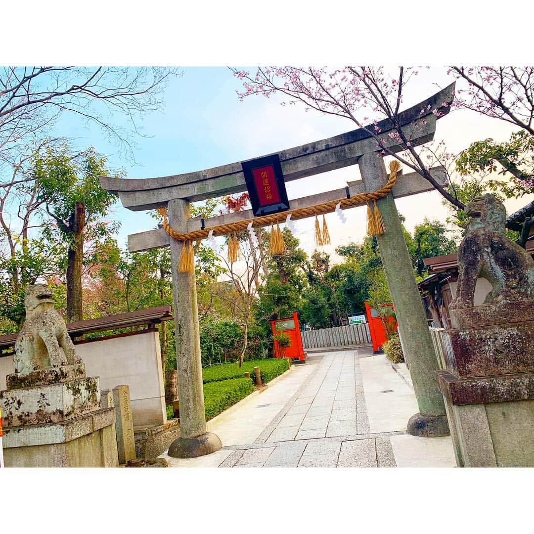 小越しほみさんのインスタグラム写真 - (小越しほみInstagram)「#車折神社 もちょこっとだけ行ってきたよ⛩ ・ わぁ～桜咲いてる🥰🌸 って夢中になってたら鳥のフンかけられた... ・ お花見の際は皆さんお気をつけください🤦‍♀️ ・ #芸能神社 #京都 #神社 #桜 #鳥居 #kyoto #sakura #観光 #観光スポット #京都観光」3月17日 15時44分 - shihomi1129