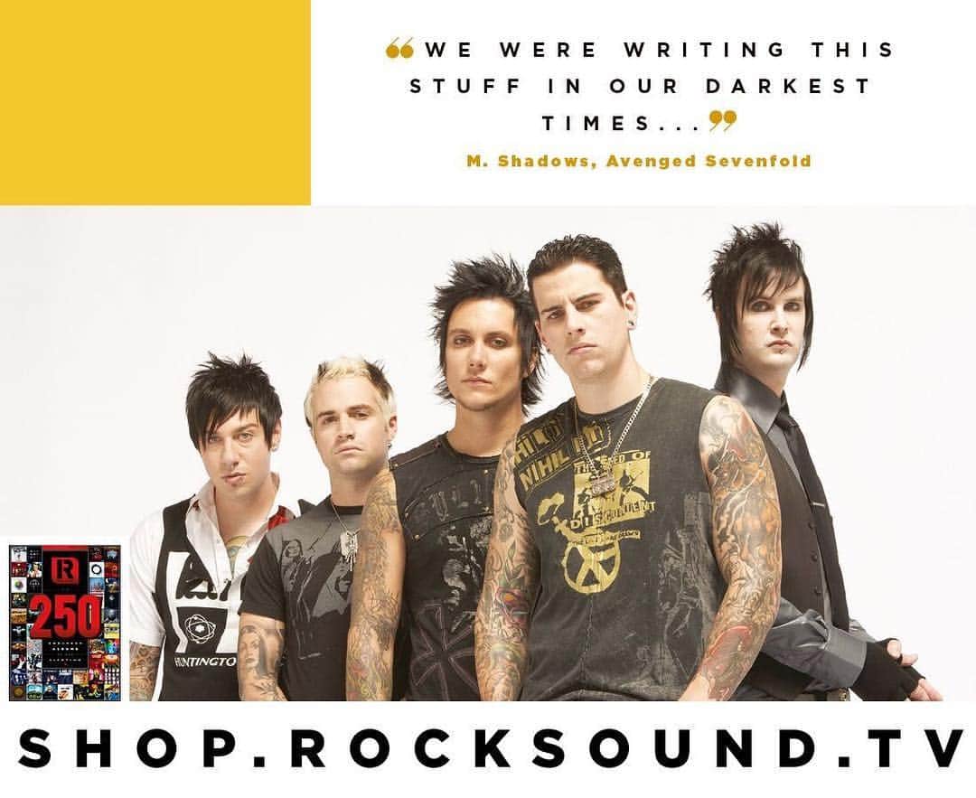 Rock Soundさんのインスタグラム写真 - (Rock SoundInstagram)「Avenged Sevenfold have an album in the countdown of the 250 greatest albums of Rock Sound's 20-year lifetime! Plus there's an interview with M. Shadows inside our 250th issue. Pick up your copy now from SHOP.ROCKSOUND.TV」3月17日 21時20分 - rocksound