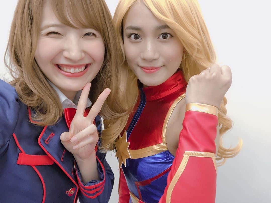 内山命のインスタグラム：「キャプテン真木子さんです。 とても頼りになります。 #captainmarvel」