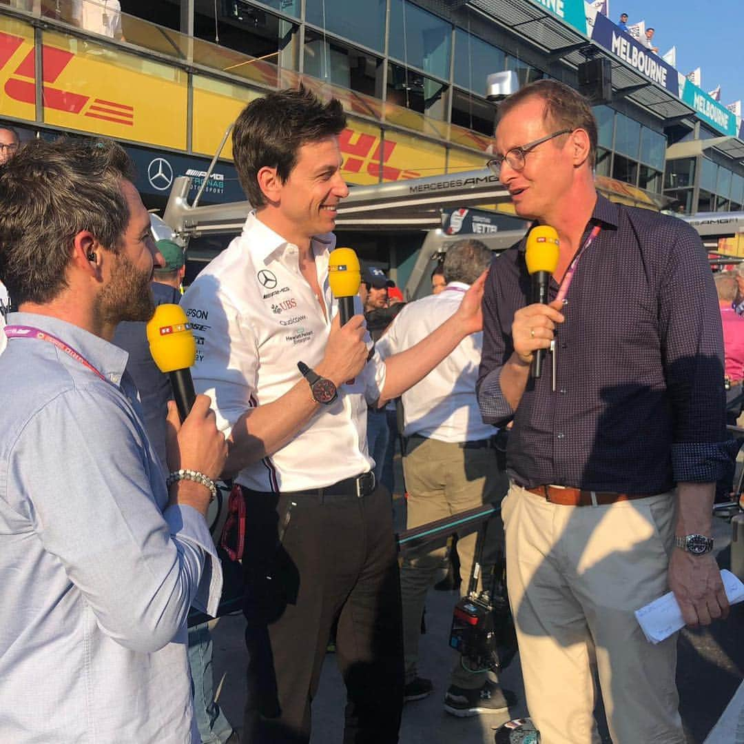 ティモ・グロックさんのインスタグラム写真 - (ティモ・グロックInstagram)「Great day with @rtl.tv @rtl_formel1 enjoyed that a lot. Thanks to the whole team!  How did you like our new grid procedure? Means more infos from the grid ( Florian König and me ) more interviews from @kai_ebel ... hope you liked it.... give us some comments  #f1 #melbourne #rtl #racing #tv」3月17日 19時35分 - realglocktimo