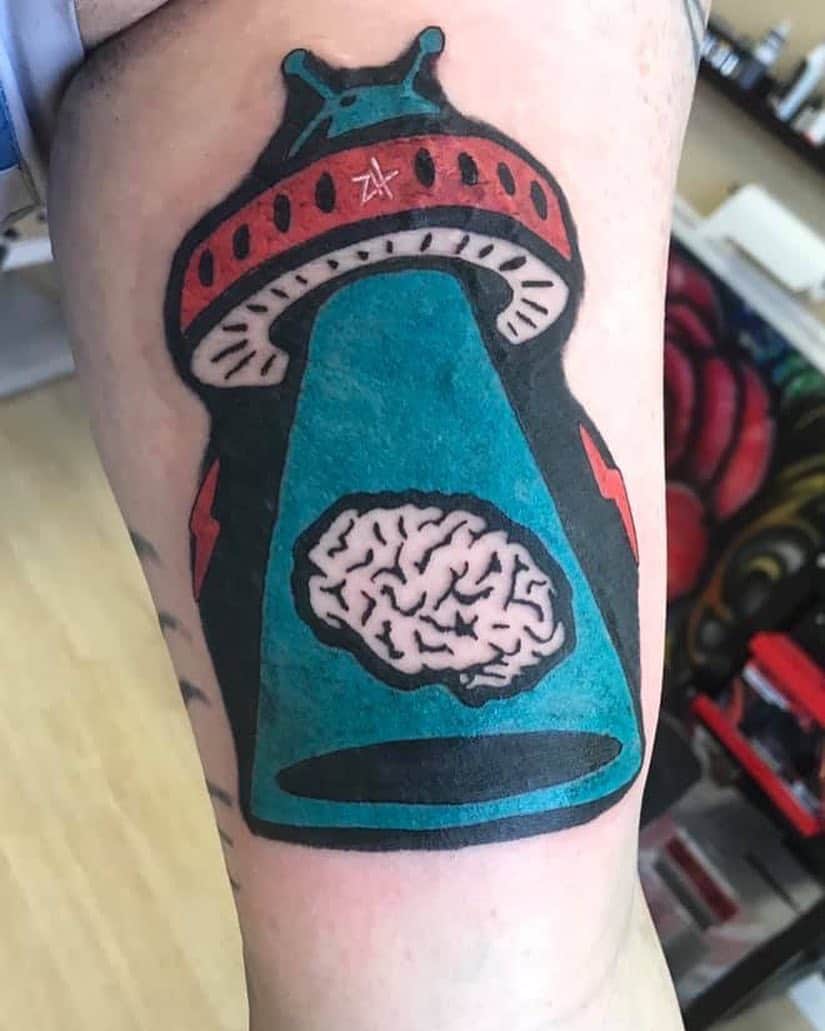 Zebraheadさんのインスタグラム写真 - (ZebraheadInstagram)「Awesome Brain Invaders tattoo!! #Zebrahead #braininvaders #tattoo」3月18日 5時52分 - zebraheadofficial