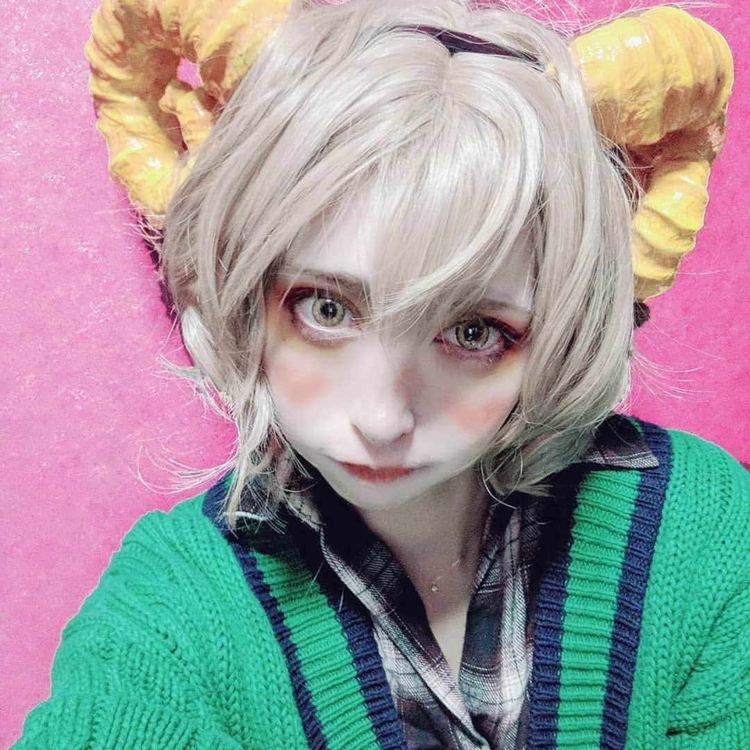 のむらこいちさんのインスタグラム写真 - (のむらこいちInstagram)「羊系🤔💜 #horn #cosplay #devil #fairykei #yellow #ツノ #コスプレ #cawaii #sheep #makeup #カラーメイク」3月17日 21時48分 - nmr51san