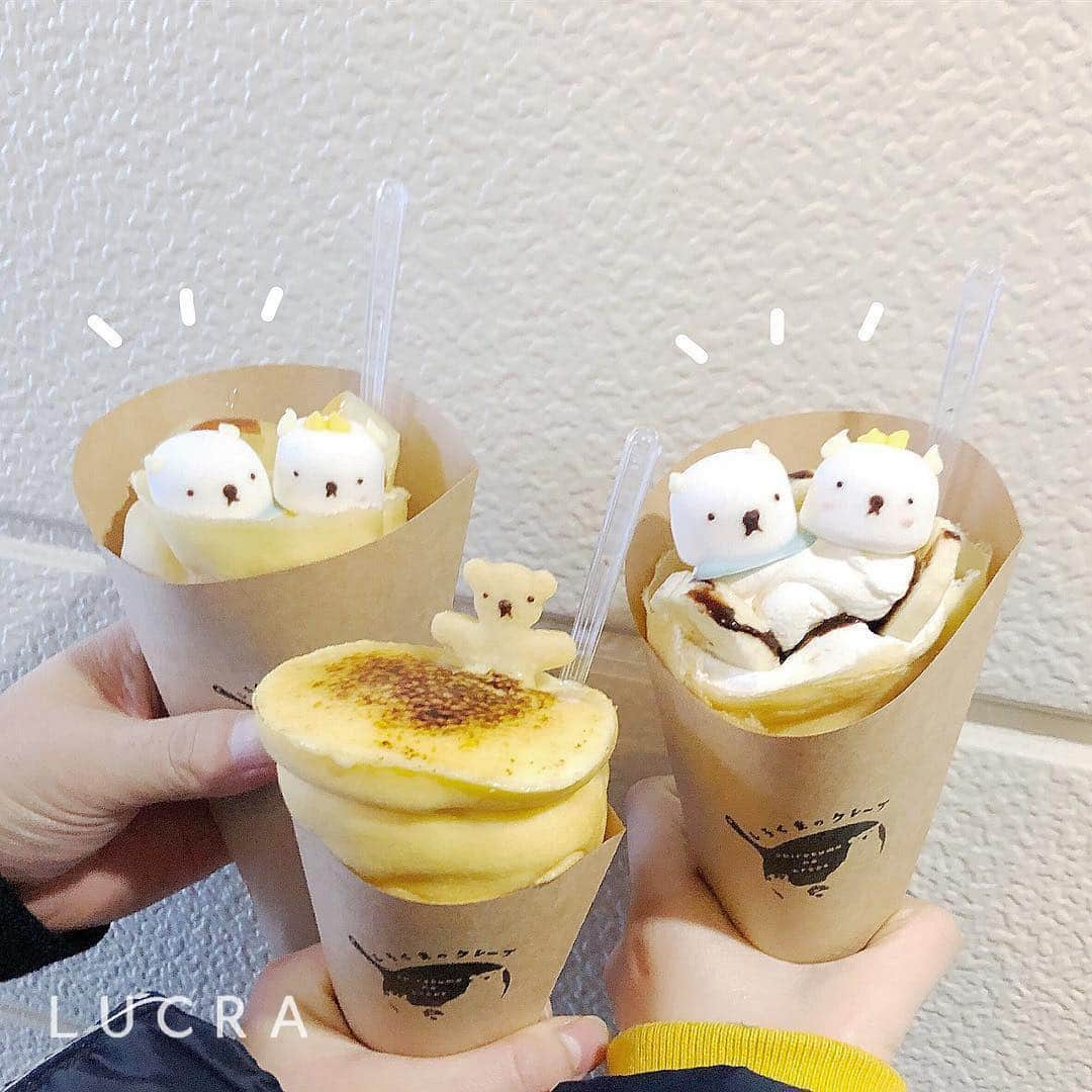 LUCRA（ルクラ）さんのインスタグラム写真 - (LUCRA（ルクラ）Instagram)「札幌にある「しろくまのクレープ」 ㅤㅤㅤ  クレープに埋もれたしろくまが可愛いですよね🐻♥ 3月は抹茶ティラミスが限定だそう！ ㅤㅤㅤ  Photo by  @97_saki_  ㅤㅤㅤ  ㅤㅤㅤㅤㅤㅤㅤㅤㅤㅤㅤㅤㅤㅤ  ㅤㅤㅤㅤ ㅤㅤ  #しろくまのクレープ #しろくま#くま#札幌カフェ  ㅤㅤㅤ  LUCRA公式Instagram上で紹介させて頂くお写真を募集中！写真に#lucrajp をつけるかタグ付けして投稿してくださいね♡ ㅤㅤㅤ  #カフェ #カフェ巡り #渋谷カフェ#代官山カフェ#表参道カフェ #中目黒カフェ #食べ歩き#名古屋カフェ#カフェ巡り好きな人と繋がりたい#カフェ好きな人と繋がりたい#インスタ映え#カフェ好き #タピ活#タピオカ#タワニコ#いちご#shibuya#instagood#instalike#like4like#followme#tapioca #food」3月17日 21時57分 - lucra_app