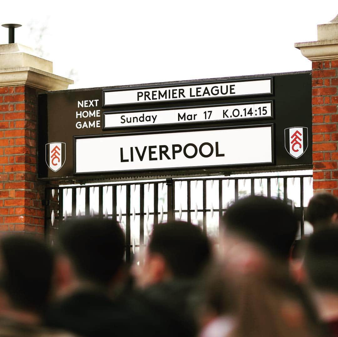 フラムFCさんのインスタグラム写真 - (フラムFCInstagram)「BRING. IT. ON. ✌️ #FULLIV #COYW」3月17日 22時20分 - fulhamfc