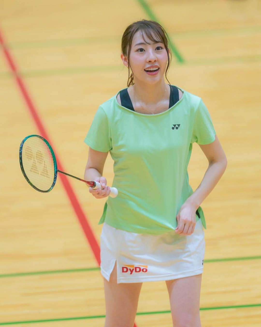 藤江れいなさんのインスタグラム写真 藤江れいなinstagram ウインドブレーカー脱いだバージョン スカートタイプのウェア可愛いよね ではおやすみなさい バドミントン ウェア Yonex Dydo 3月18日 0時44分 01nyan01