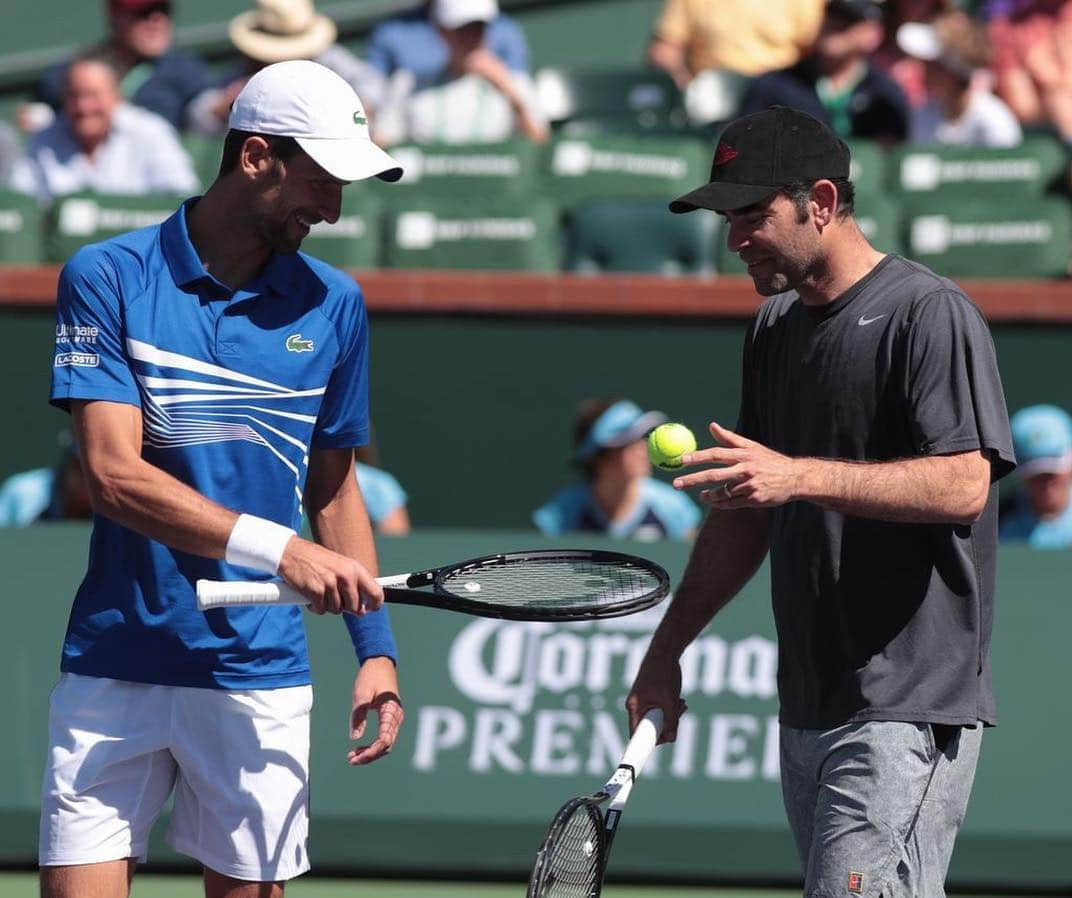 ノバク・ジョコビッチさんのインスタグラム写真 - (ノバク・ジョコビッチInstagram)「What a day 😃😁🎾 @bnpparibasopen #splits」3月18日 1時57分 - djokernole